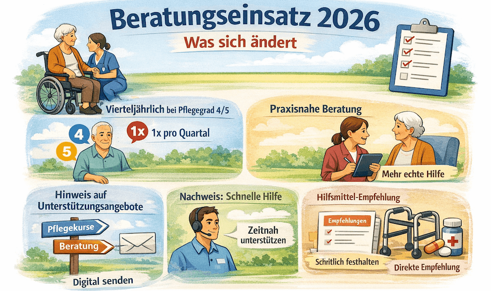 Beratungseinsatz 2026: Das ändert sich beim Beratungsbesuch nach § 37 Abs. 3 SGB XI